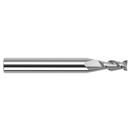 HARVEY TOOL High Helix End Mill for Aluminum Alloys - Square, 0.0250", Number of Flutes: 2 24125